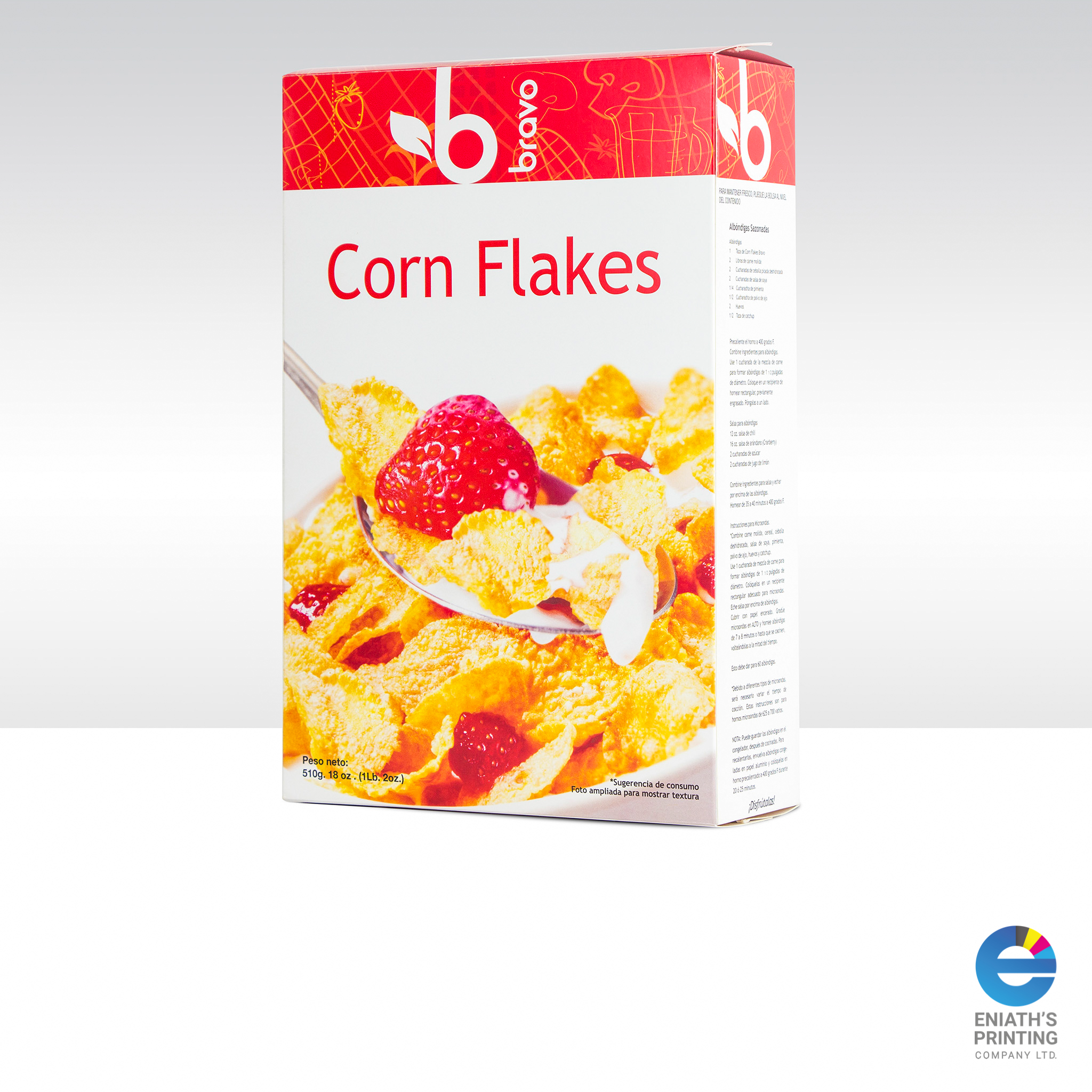 Corn Flakes Packaging - Printed by Eniath's Printing Co. Ltd.